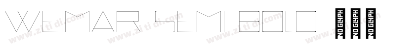 Weimar Semi Bold字体转换